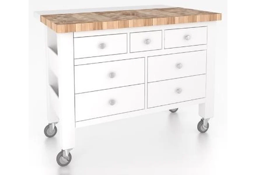 Gourmet Kitchen Island by Canadel at Esprit Decor Home Furnishings